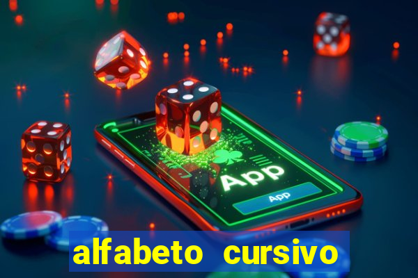 alfabeto cursivo para treinar caligrafia